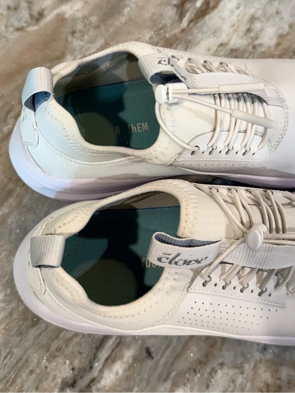 Women’s CLOVE Classic Brilliant white bungee athletic shoes- Size 10 - Picture 4 of 9